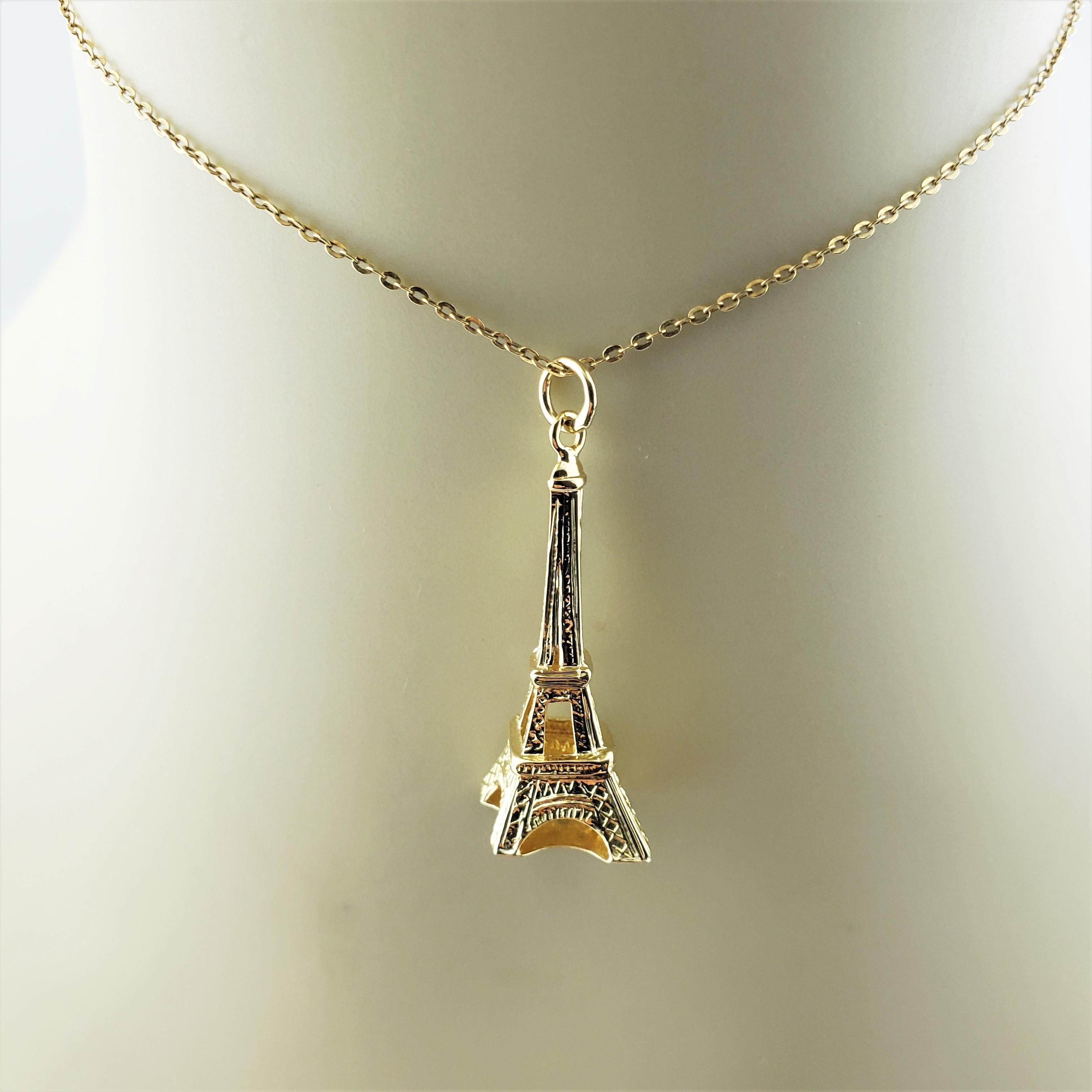 18 Karat Yellow Gold Eiffel Tower Charm 1