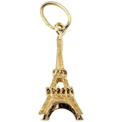 Vintage 18 Karat Yellow Gold Eiffel Tower Charm