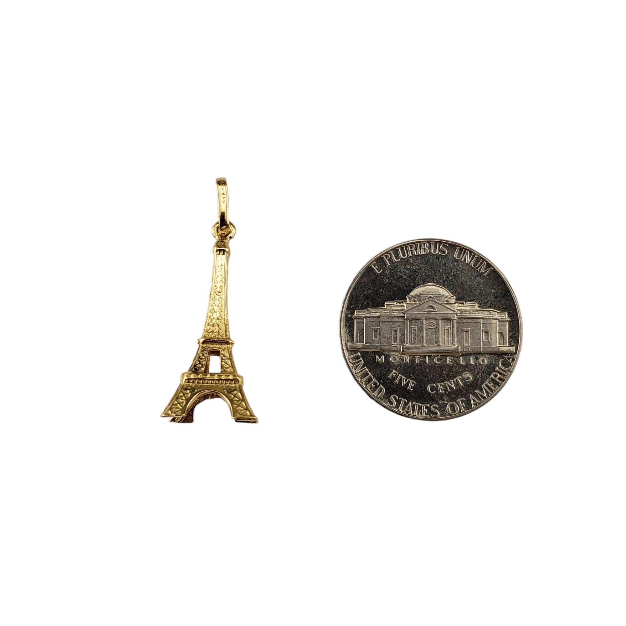 Colgante Encanto Torre Eiffel Oro Amarillo 18 Kilates #19123 1
