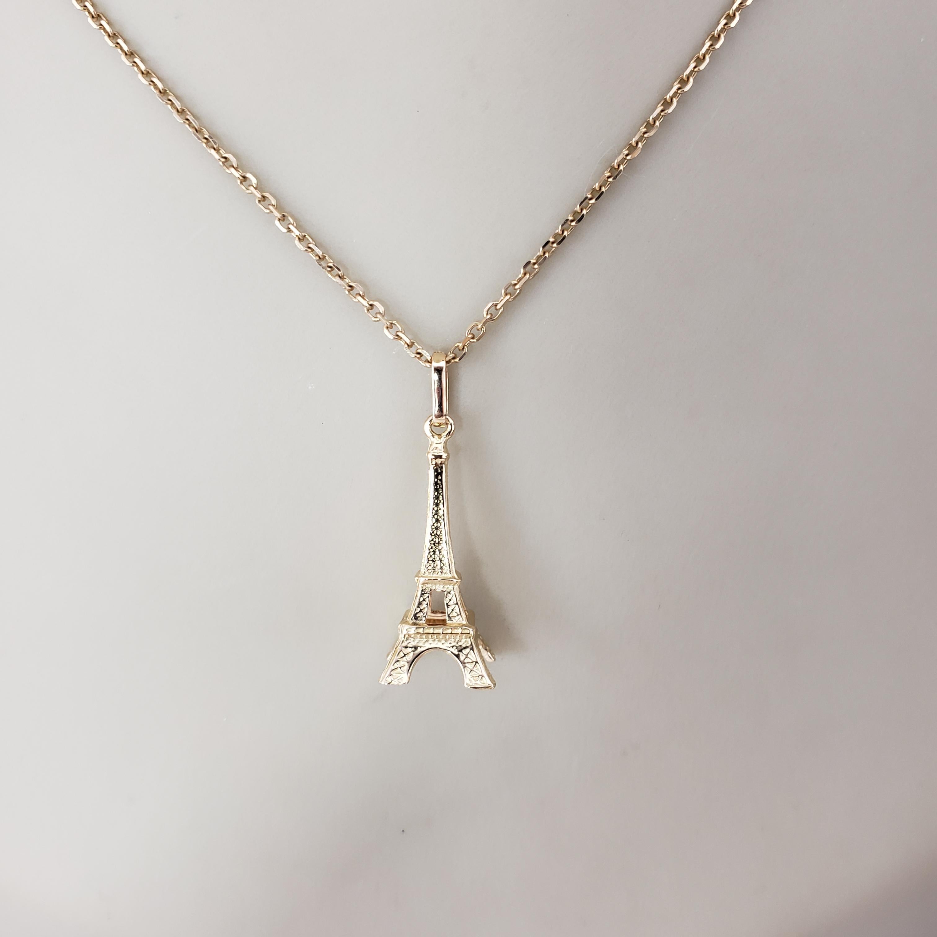 Colgante Encanto Torre Eiffel Oro Amarillo 18 Kilates #19123 3