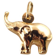 18 Karat Yellow Gold Elephant Charm #19311