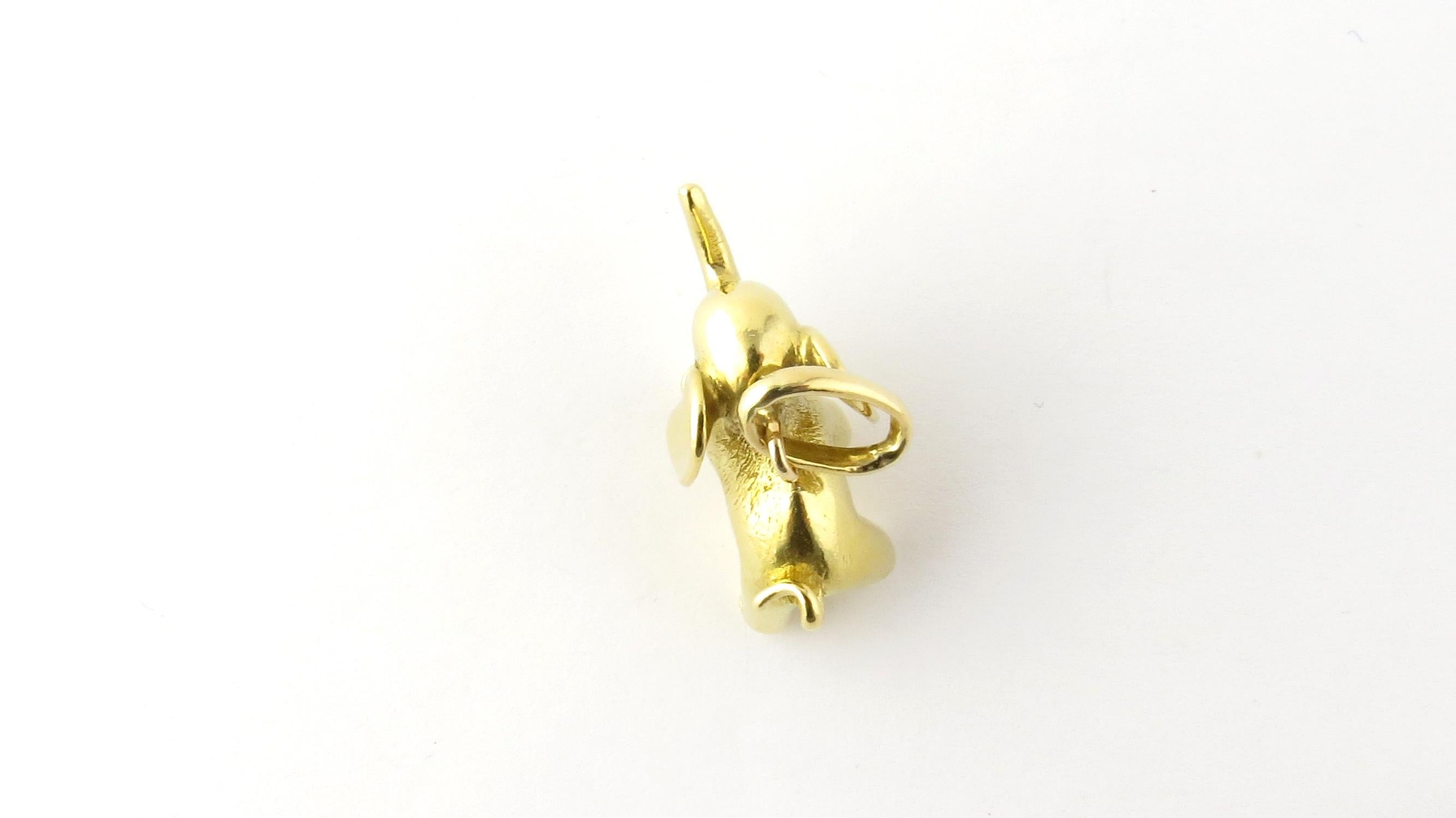 Women's 18 Karat Yellow Gold Elephant Charm
