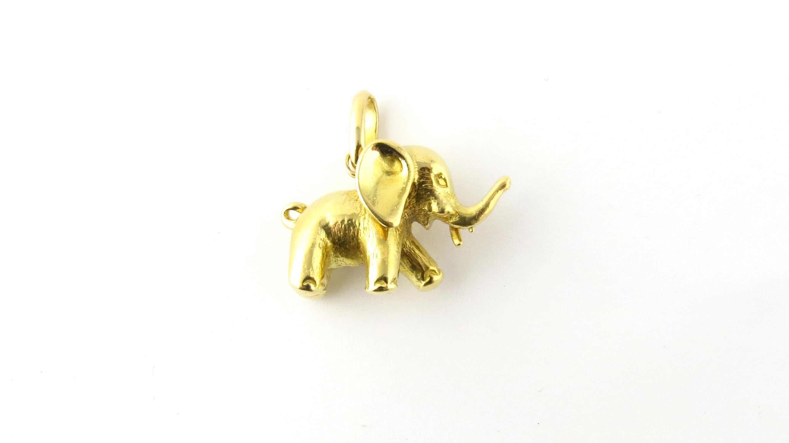 18 Karat Yellow Gold Elephant Charm 2