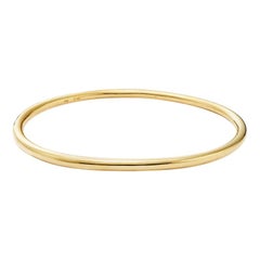 Susan Lister Locke Elliptical Bangle in 18 Karat Yellow Gold