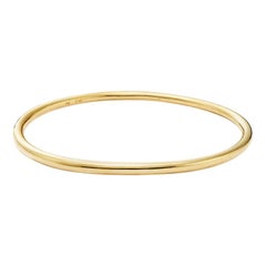 Susan Lister Locke Elliptical Bangle in 18 Karat Yellow Gold 