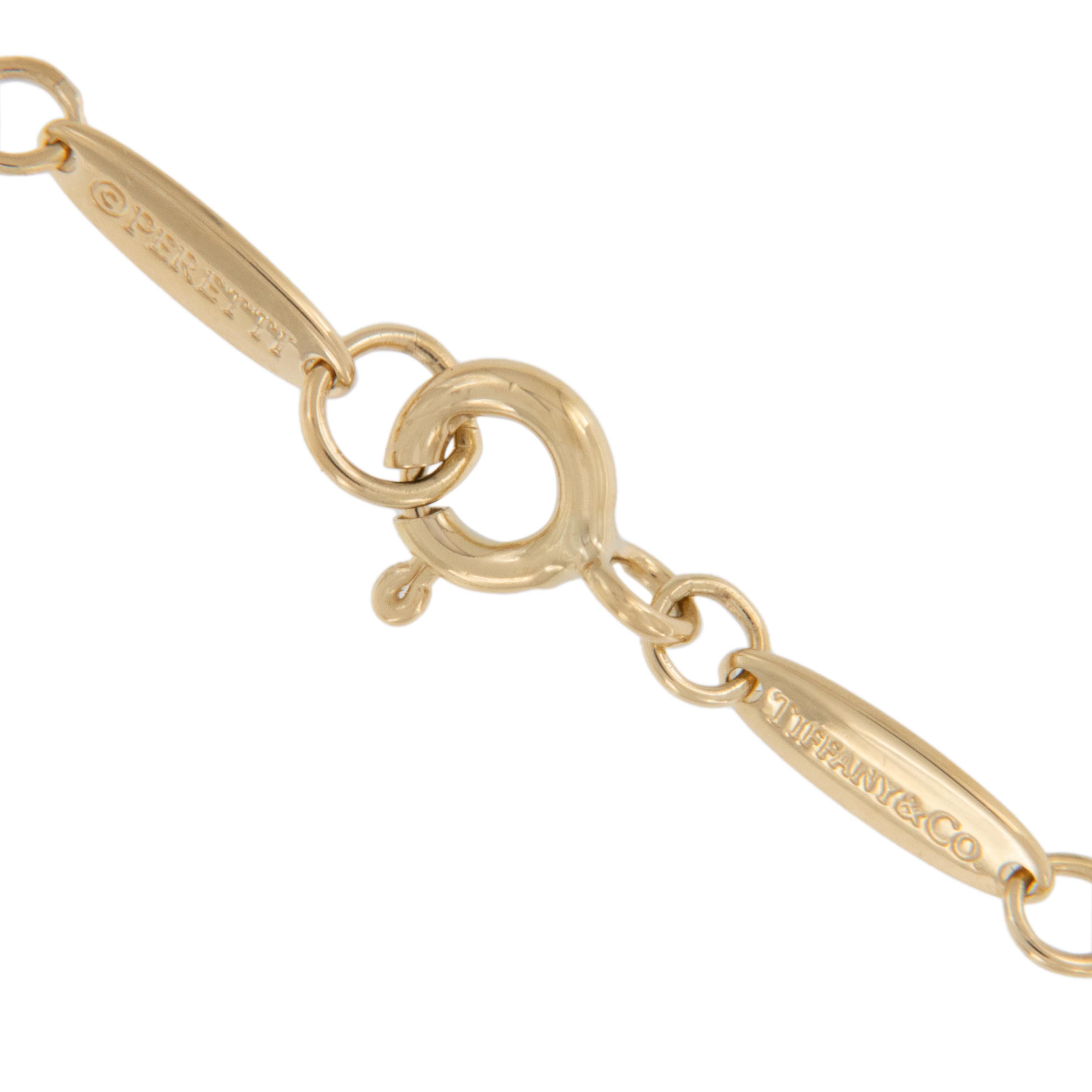 18 Karat Gelbgold Elsa Peretti für Tiffany & Co. Teardrop-Halskette im Zustand „Hervorragend“ im Angebot in Troy, MI