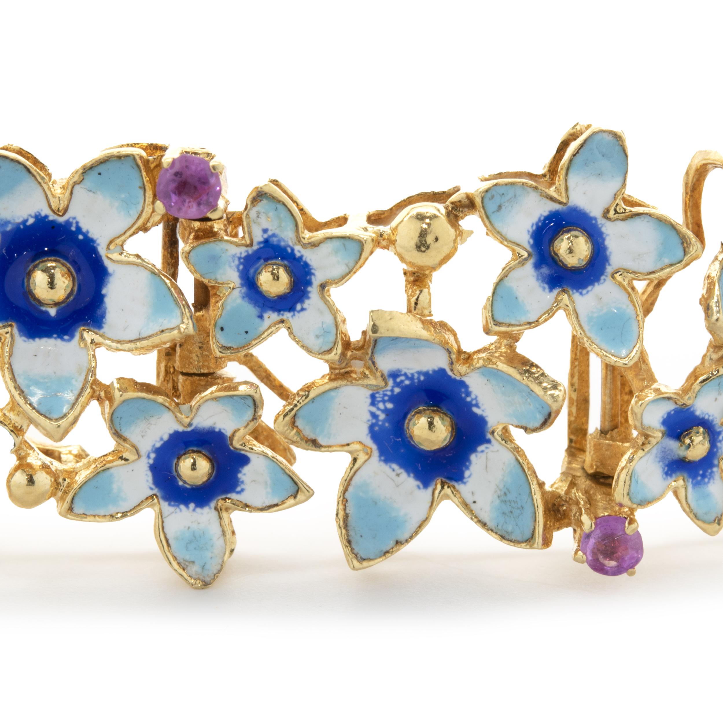 designer flower bracelet