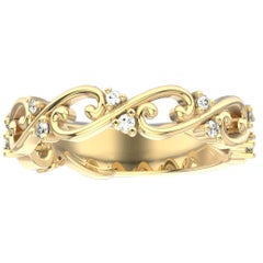 18 Karat Yellow Gold Entwine Diamond Ring '1/10 Carat'