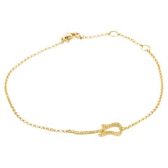 18 Karat Yellow Gold Fancy Yellow Diamond Guitar Bracelet