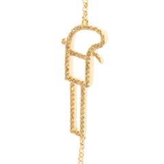 Bracciale a pistola in oro giallo 18 carati con diamanti gialli fantasia