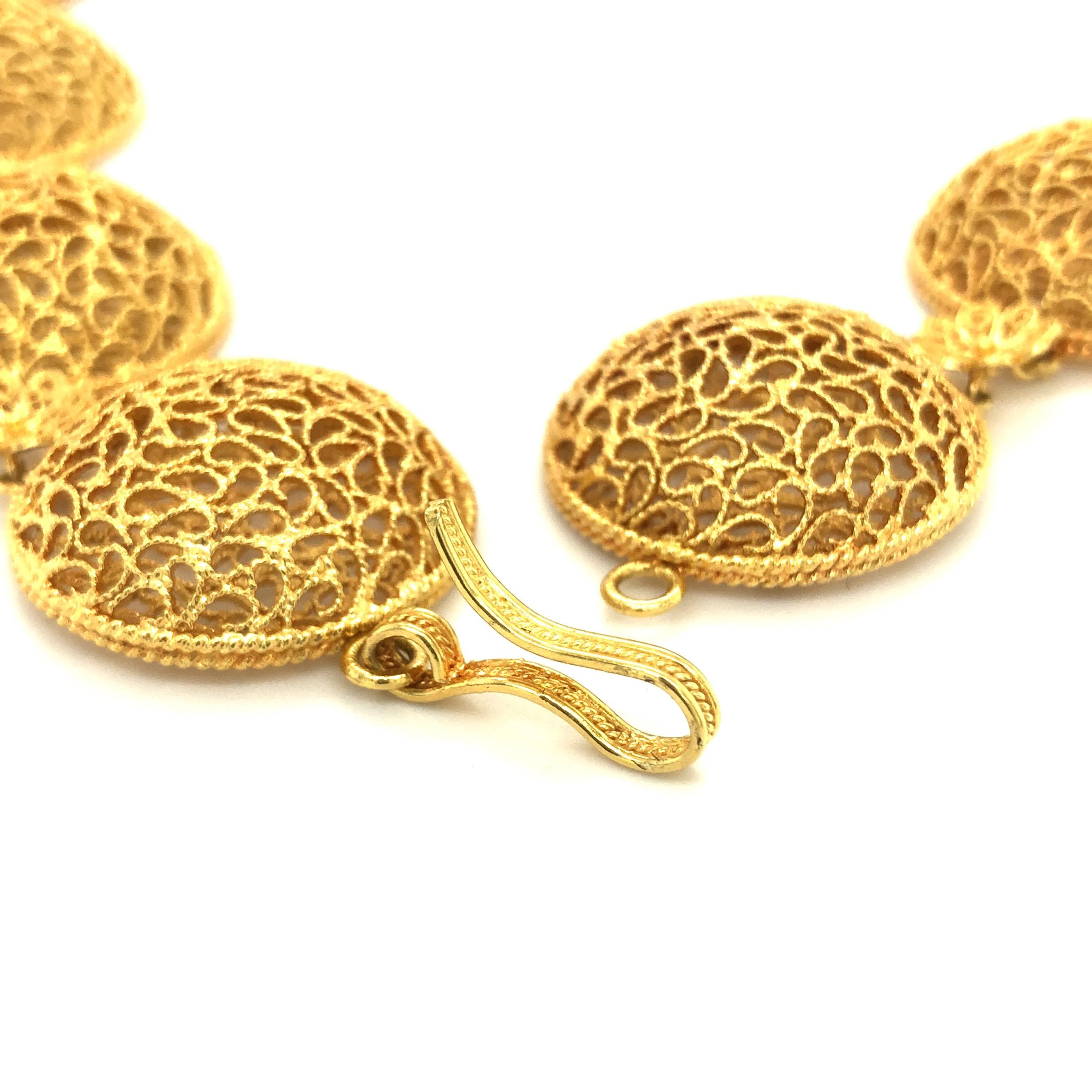 18 Karat Gelbgold Filidoro Halskette von Buccellati (Zeitgenössisch)