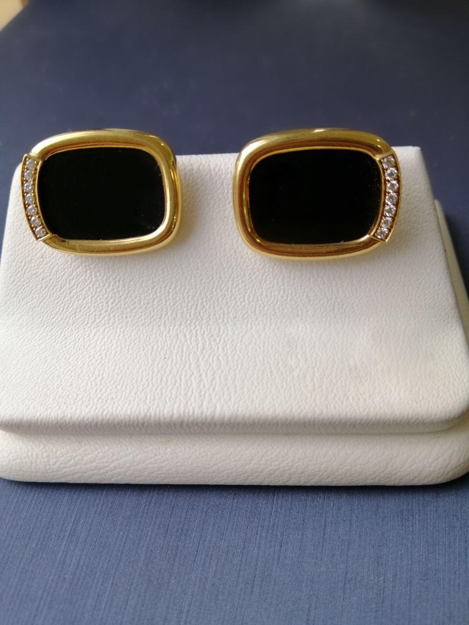 18 Karat Yellow Gold Fine Jewelry Statement Cufflinks In New Condition For Sale In Genève, GE