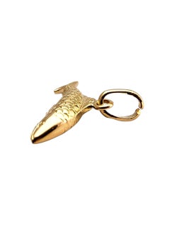 18 Karat Yellow Gold Fish Pendant #23575