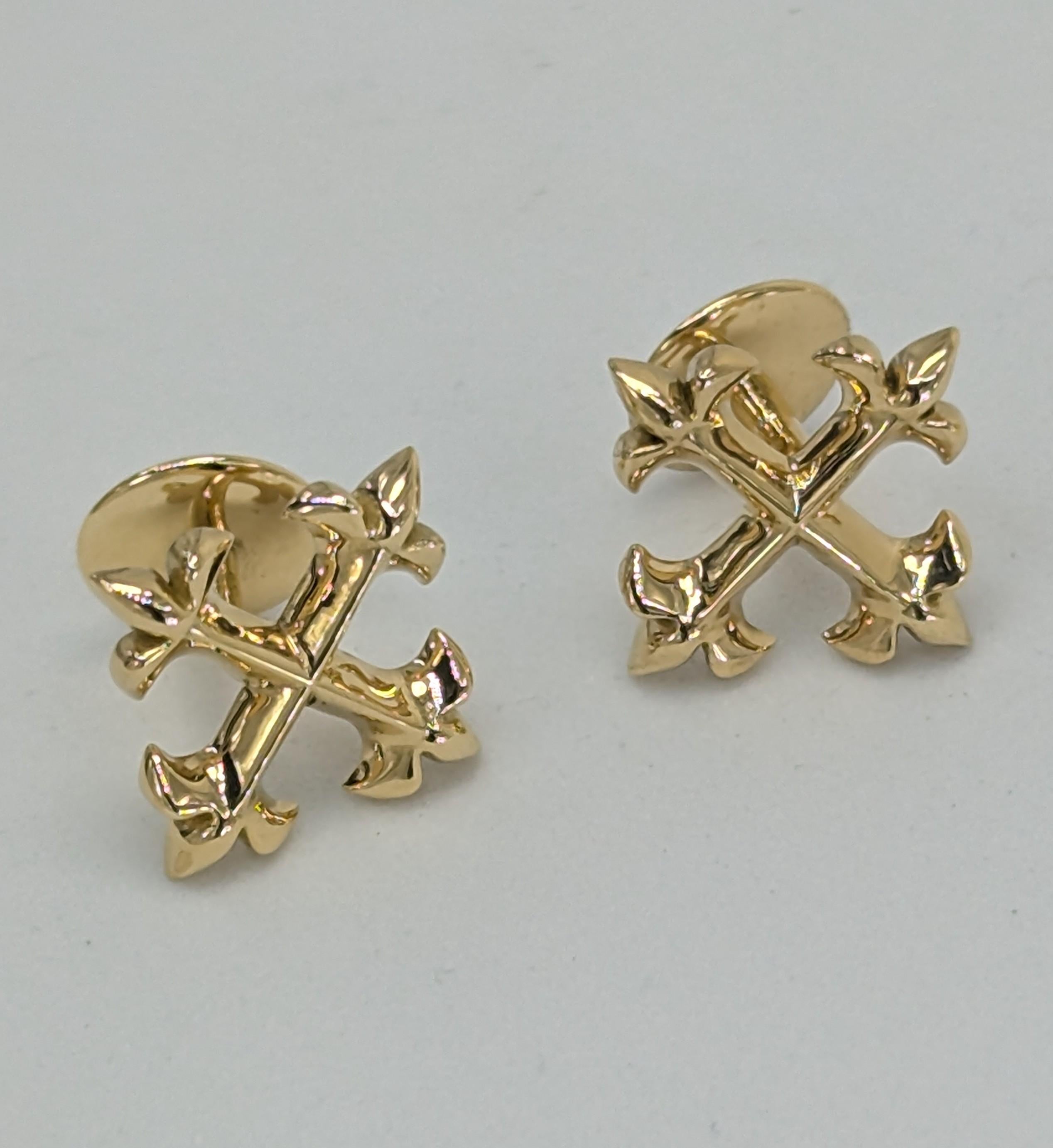 cross with fleur de lis