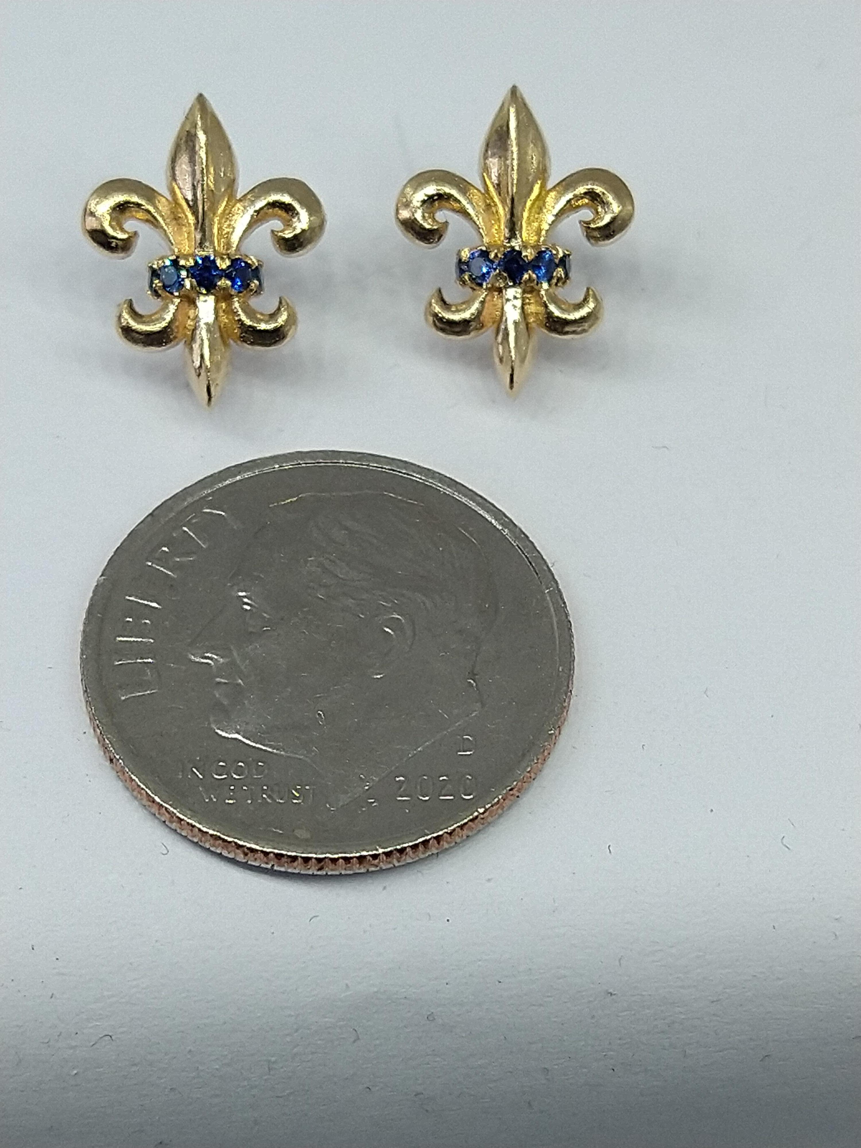 tiffany fleur de lis earrings