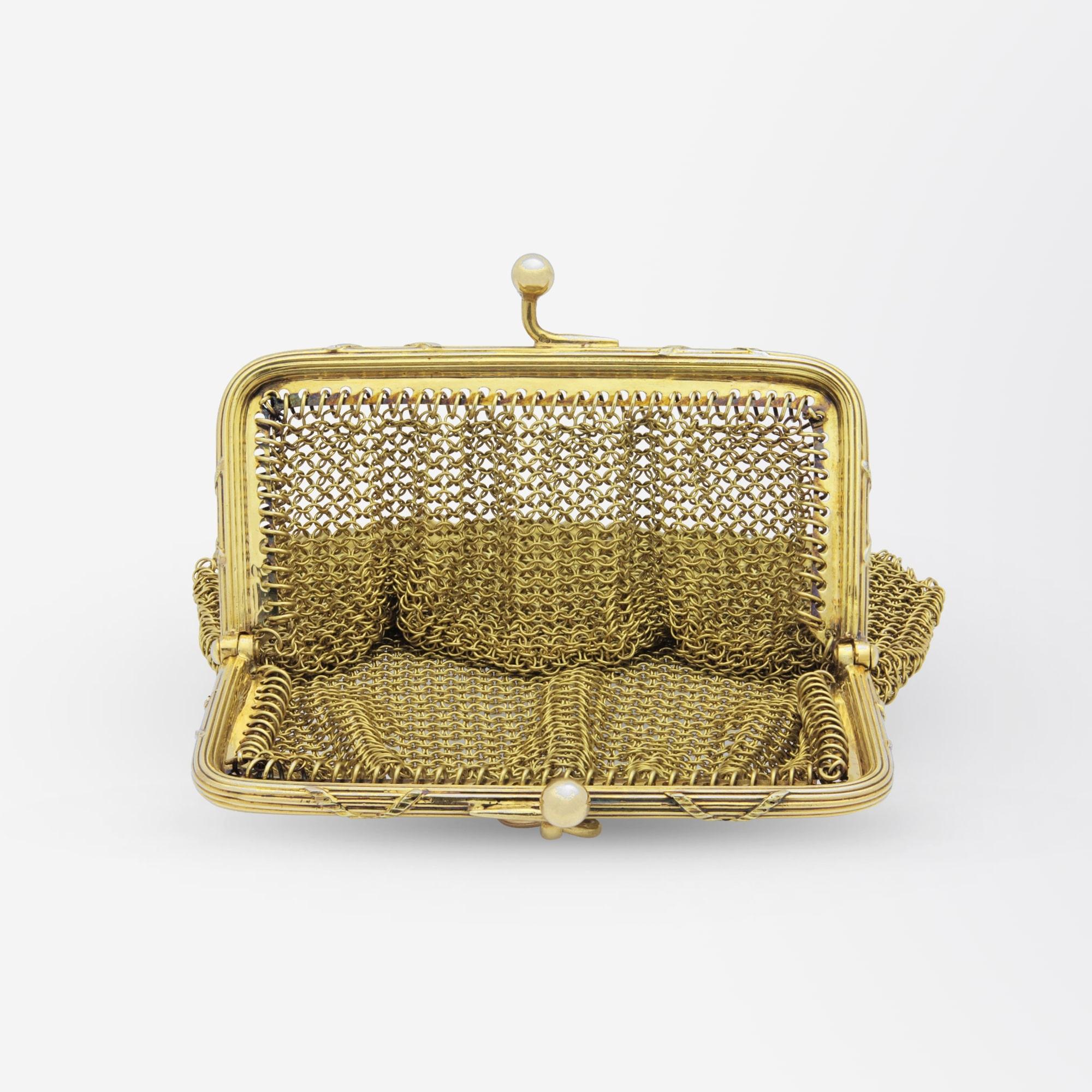 yellow gold purse