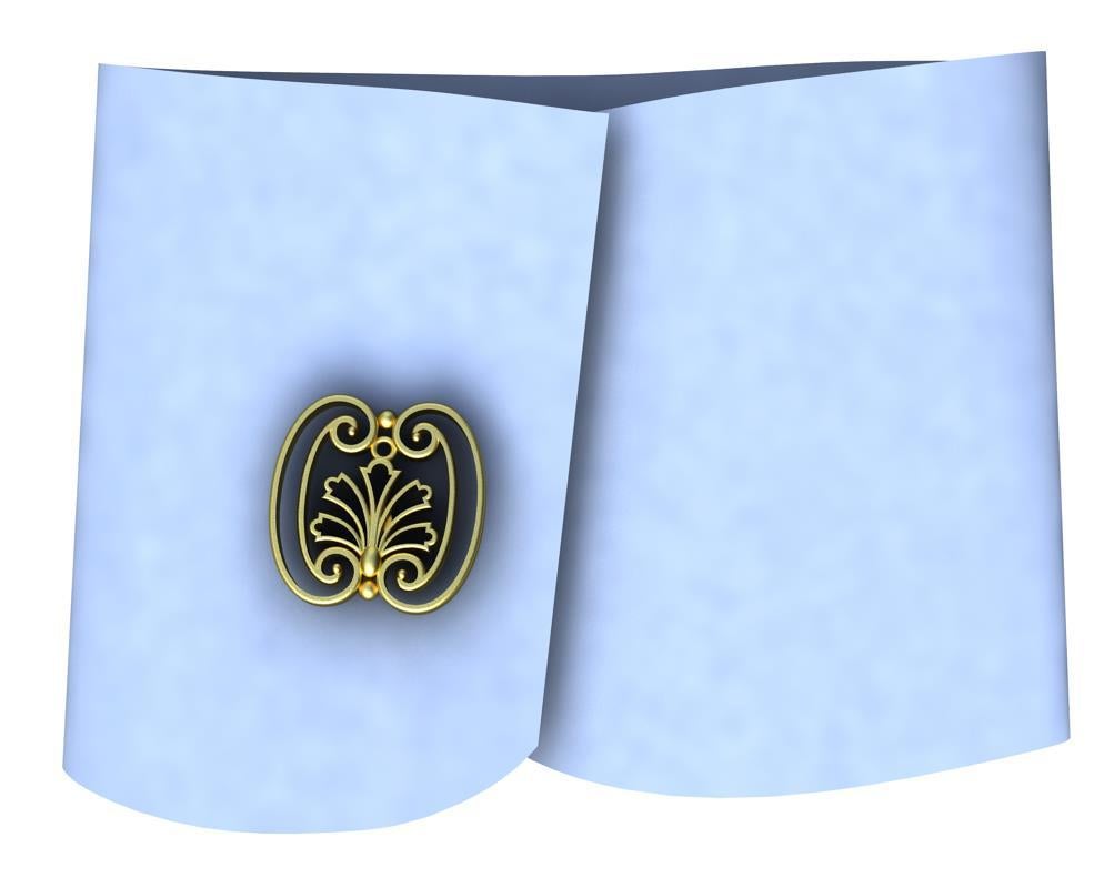 18 Karat Yellow Gold French Gate Cufflinks , This is a series of cufflinks from my travels and inspirations. Photographs of iron and bronze gates, fences,and windows. I am taking the old lost art of decorative hand wrought metal work and creating a