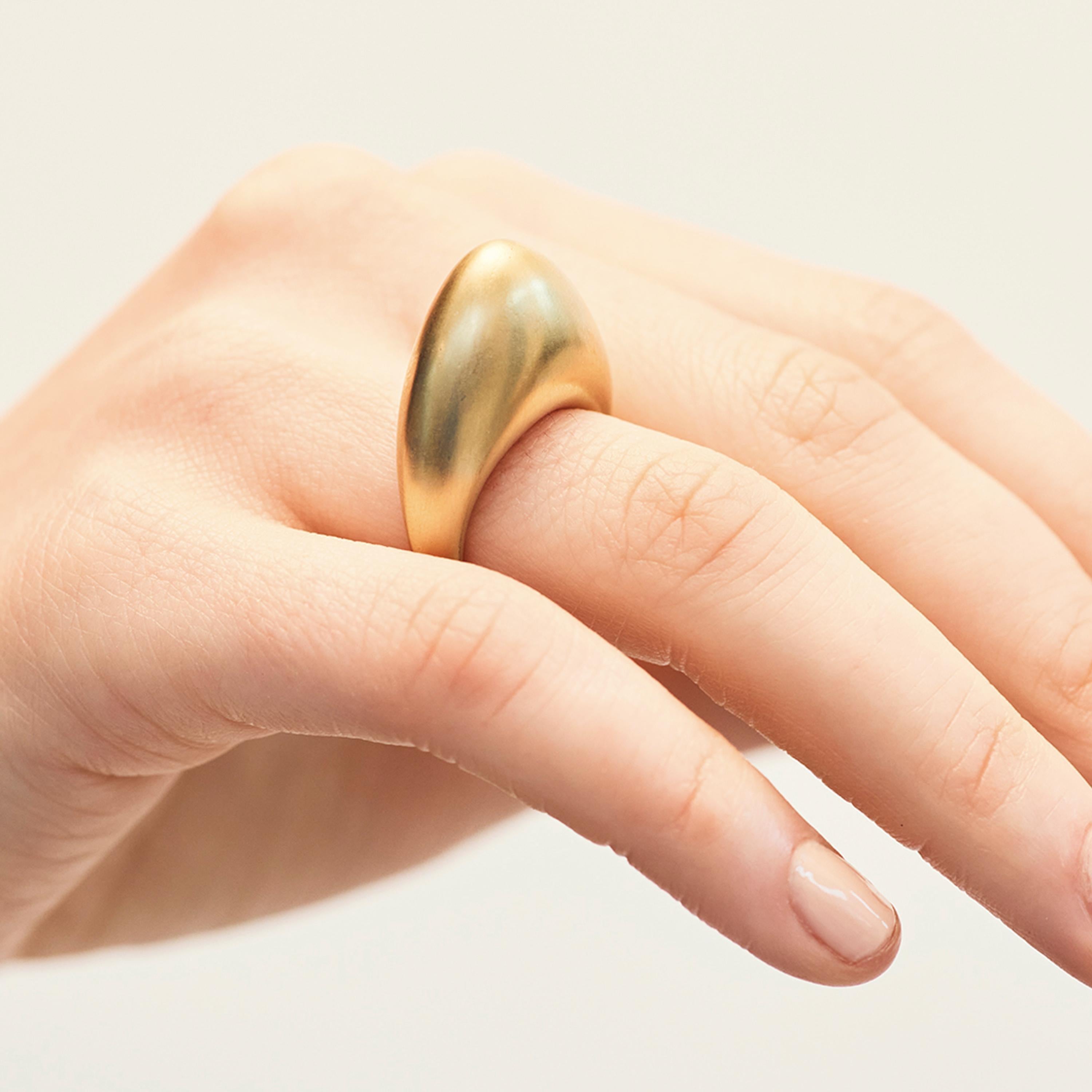 Subtle and sophisticated in its design, Nada Ghazal’s Fuse Rock ring is crafted from 18 karat yellow gold with a brushed finish. The ring is also available in yellow gold and white gold.

While Nada Ghazal's pieces are in essence deeply personal,