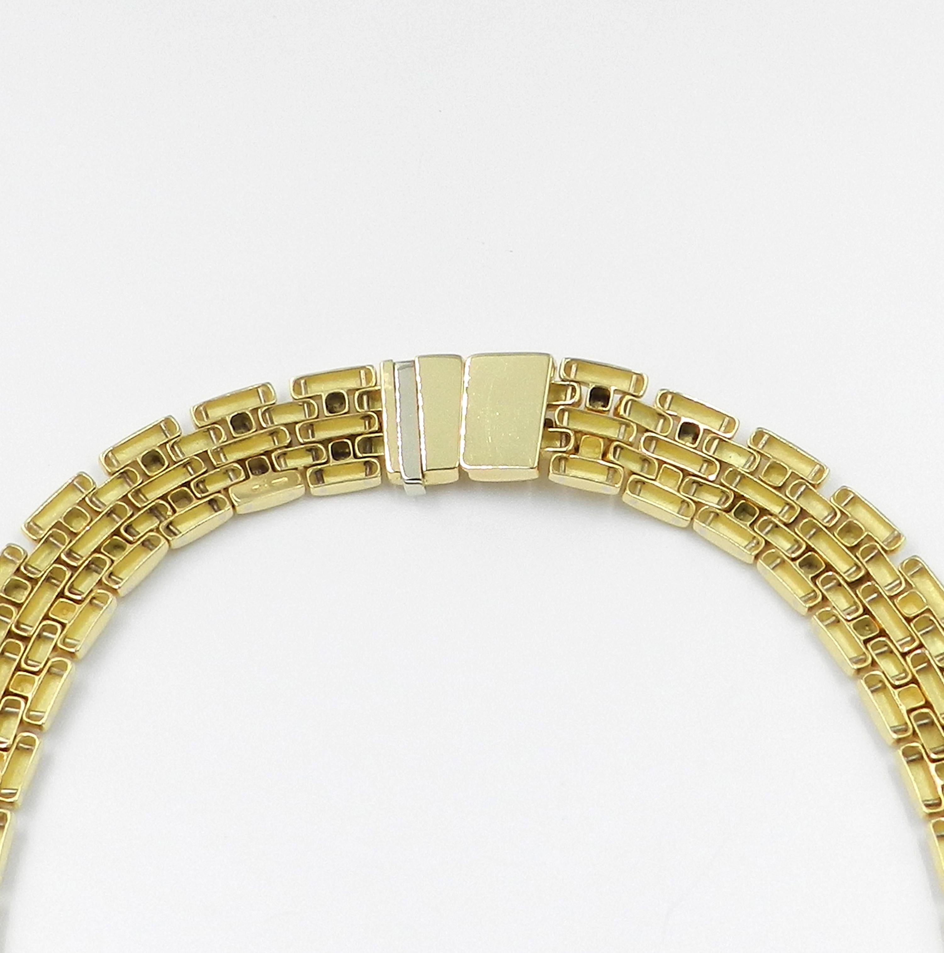 18 Karat Yellow Gold Garavelli Link Necklace 1