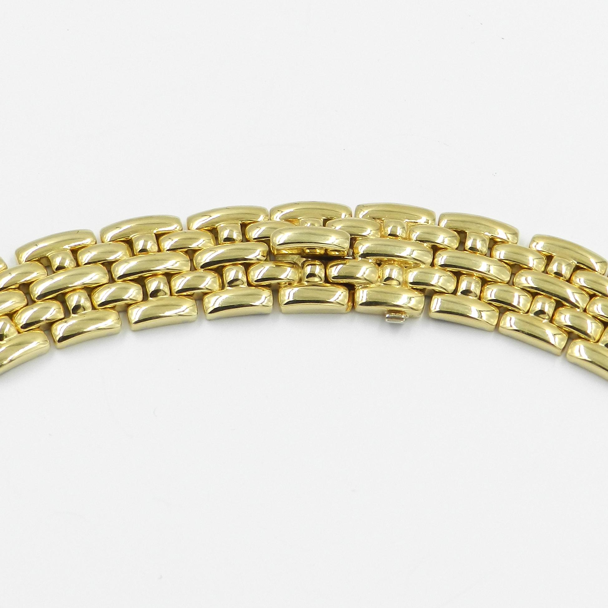 18 Karat Yellow Gold Garavelli Link Necklace 2