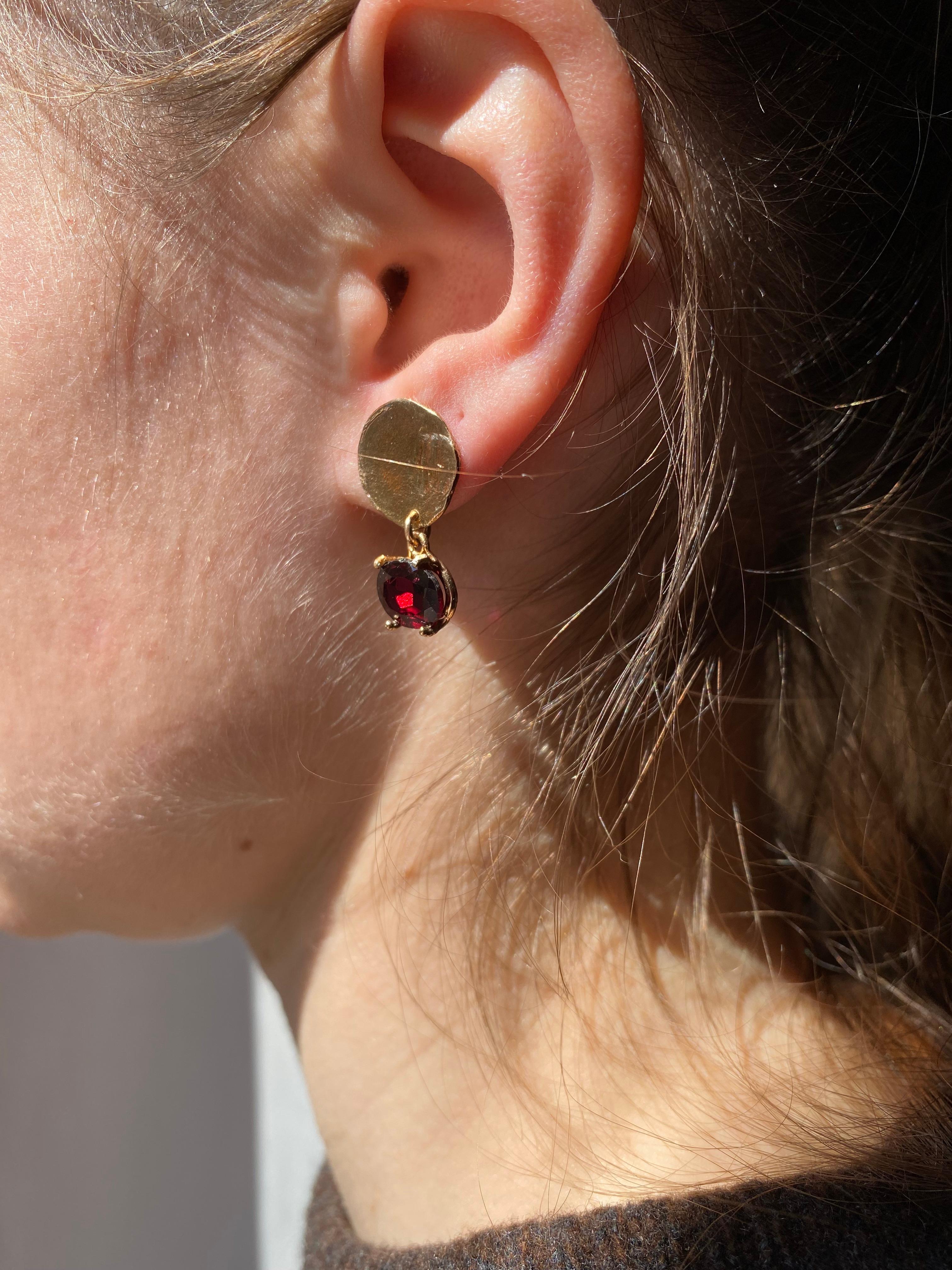 Rossella Ugolini design collection, modernist luminose earrings 