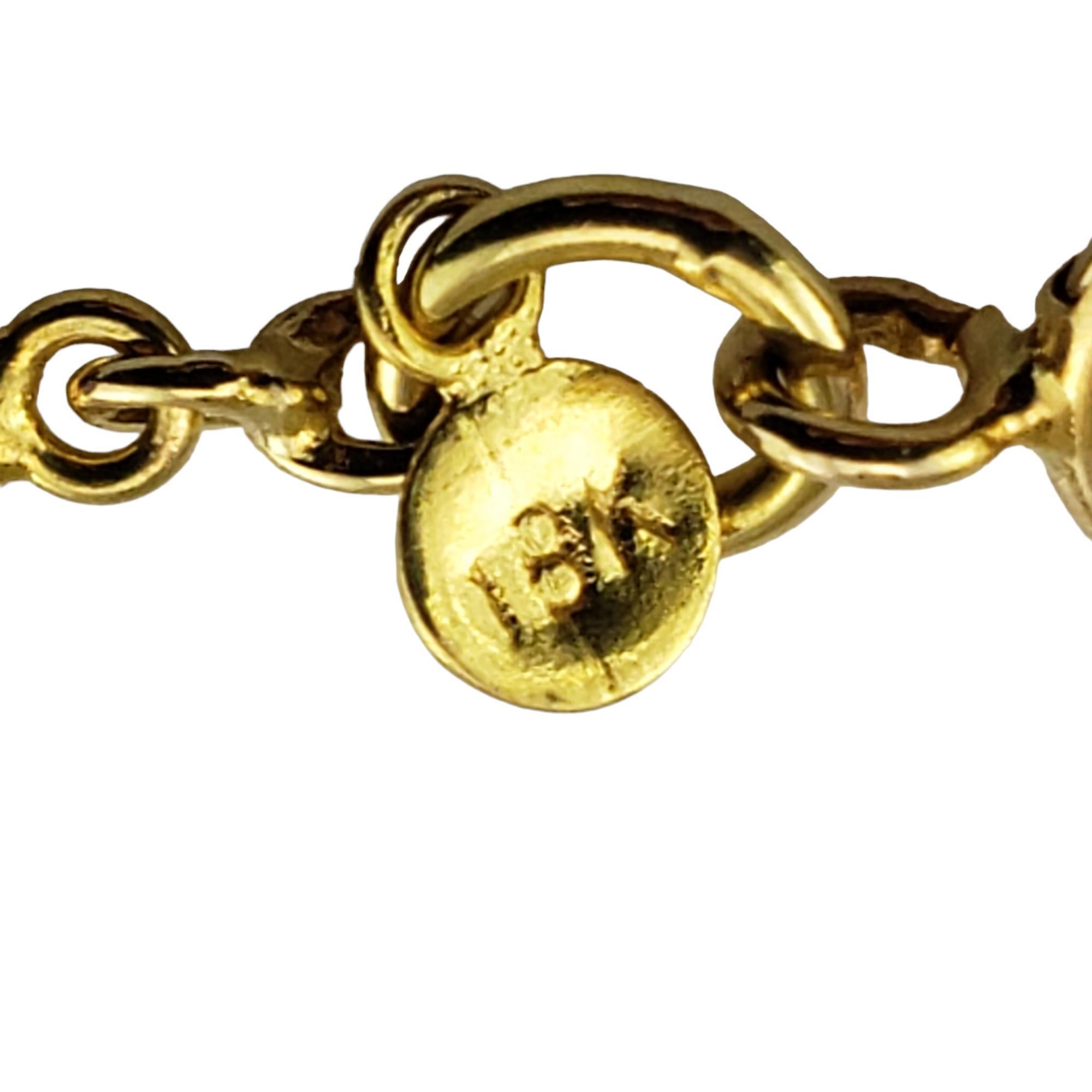 18 Karat Yellow Gold Gemstone Bracelet # 15769 In Good Condition For Sale In Washington Depot, CT