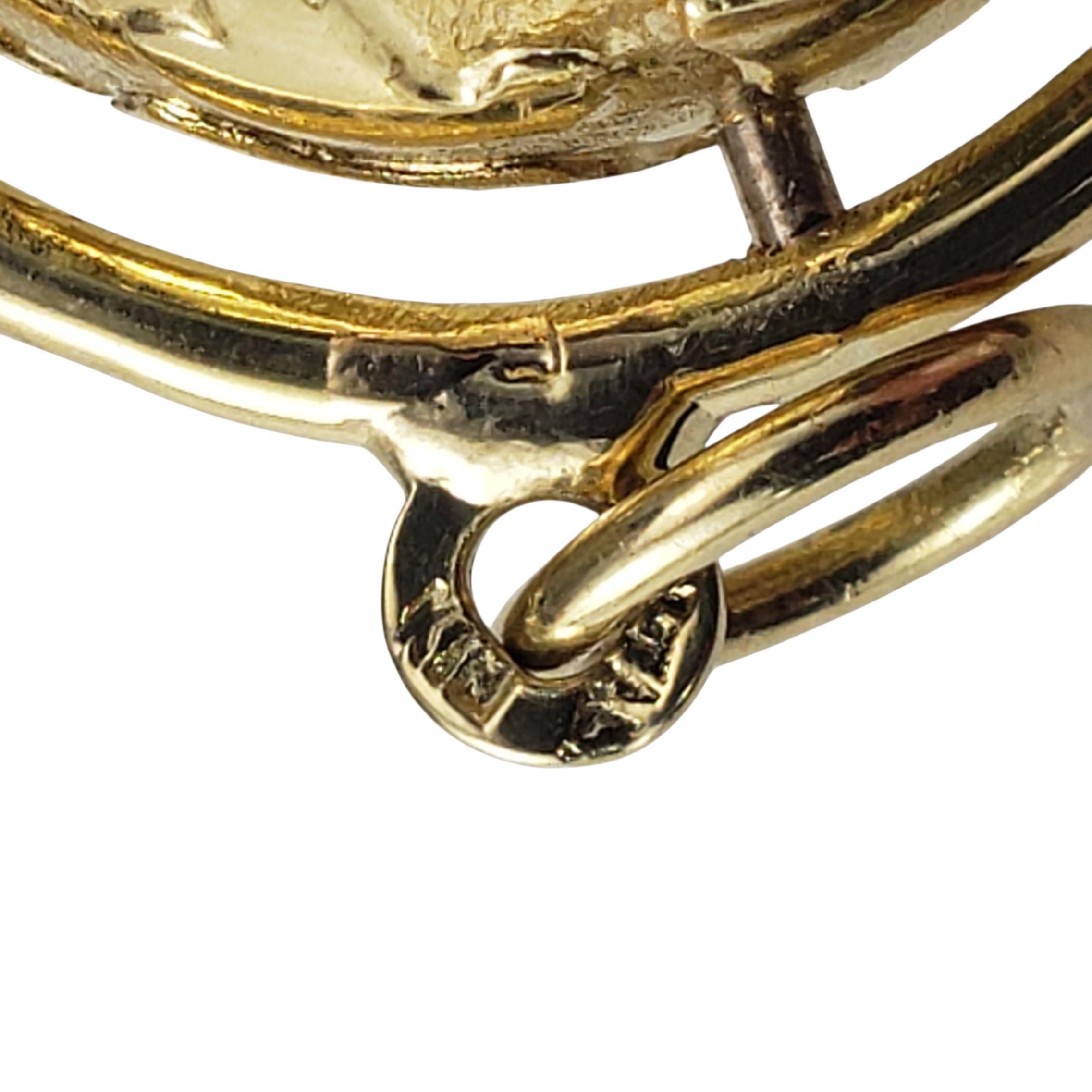 Charm Globe en or jaune 18 carats #22905 en vente 2