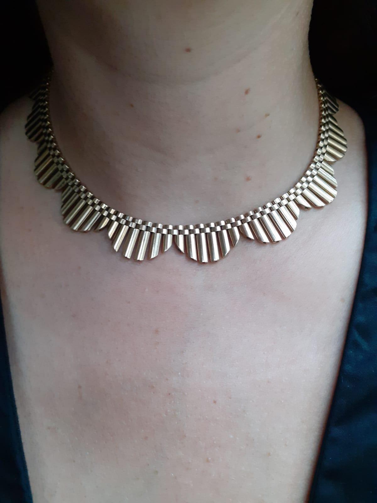 fringe collar necklace