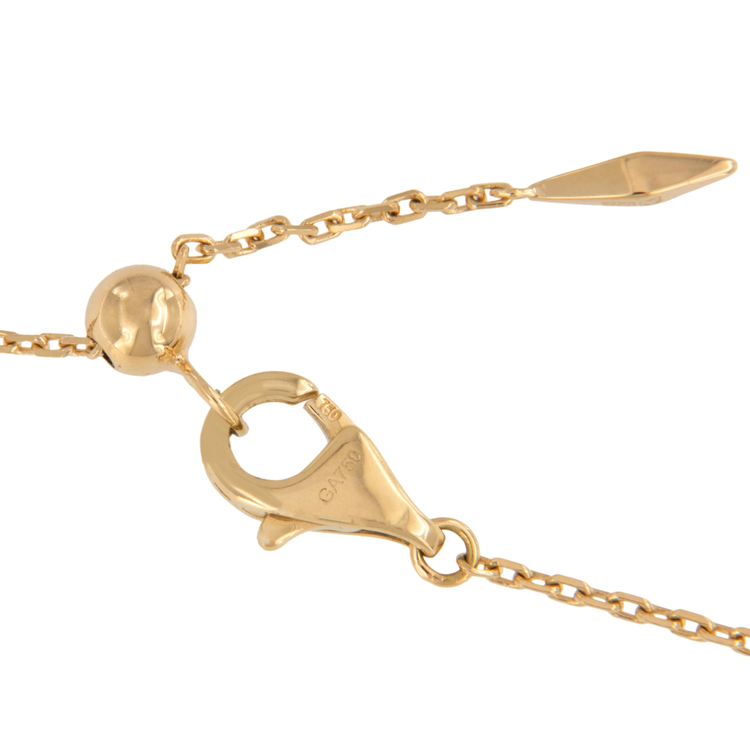 Collier Hab El Greene & Greene en or jaune 18 carats avec céramique verte et teintes estivales Neuf - En vente à Troy, MI