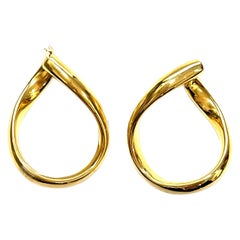 18 Karat Yellow Gold Groumette Earrings