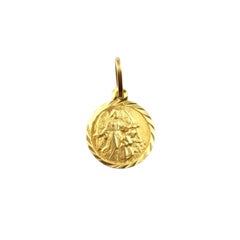 18 Karat Yellow Gold Guardian Angel "Anjo Da Guardo" Pendant #21500