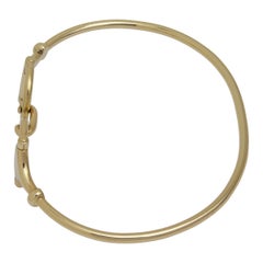 18 Karat Yellow Gold Gucci Horsebit Bangle