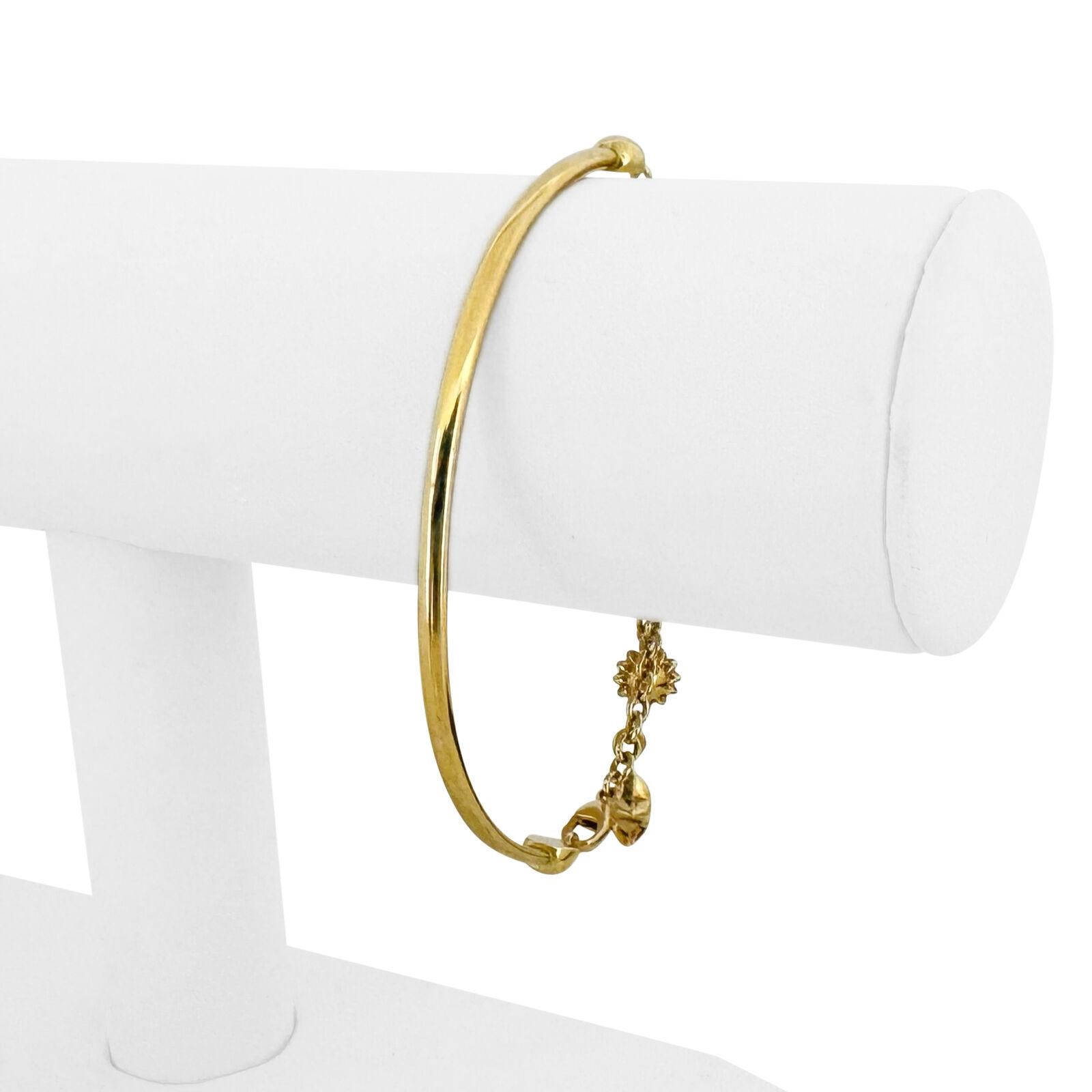 18 Karat Gelbgold Halbarmreif Halbkette Charm-Armband Italien im Zustand „Gut“ in Guilford, CT