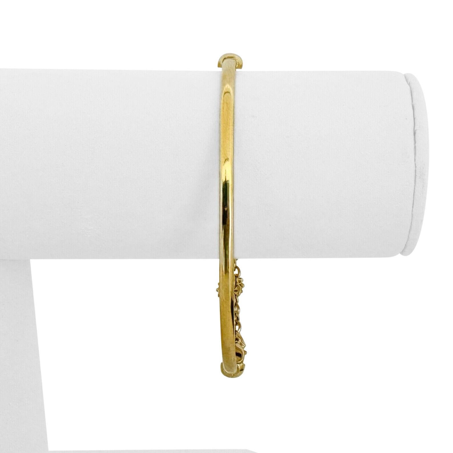 18 Karat Gelbgold Halbarmreif Halbkette Charm-Armband Italien für Damen oder Herren