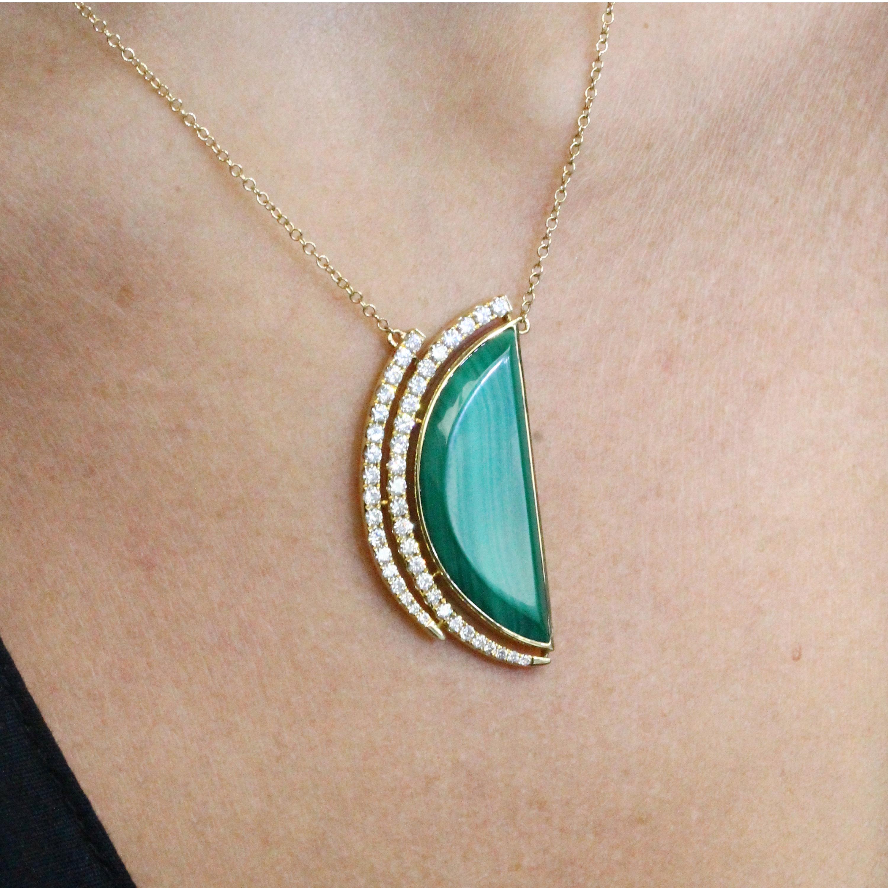 semi circle necklace