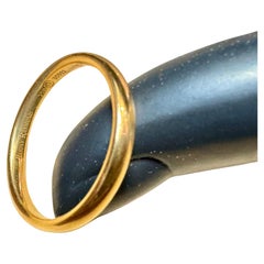 Anneau de mariage en or jaune 18 carats demi-rond Classic, Brioni