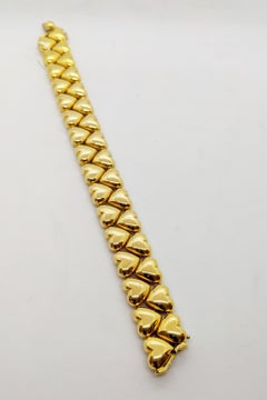 Roberto Coin 18 Karat Yellow Gold "Heart Of Gold Bracelet"