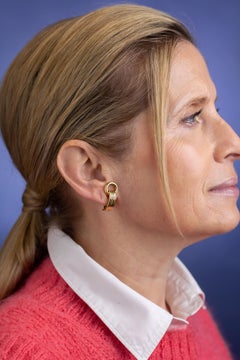 18 Karat Gelbgold, Hermes Paris Ohrclips