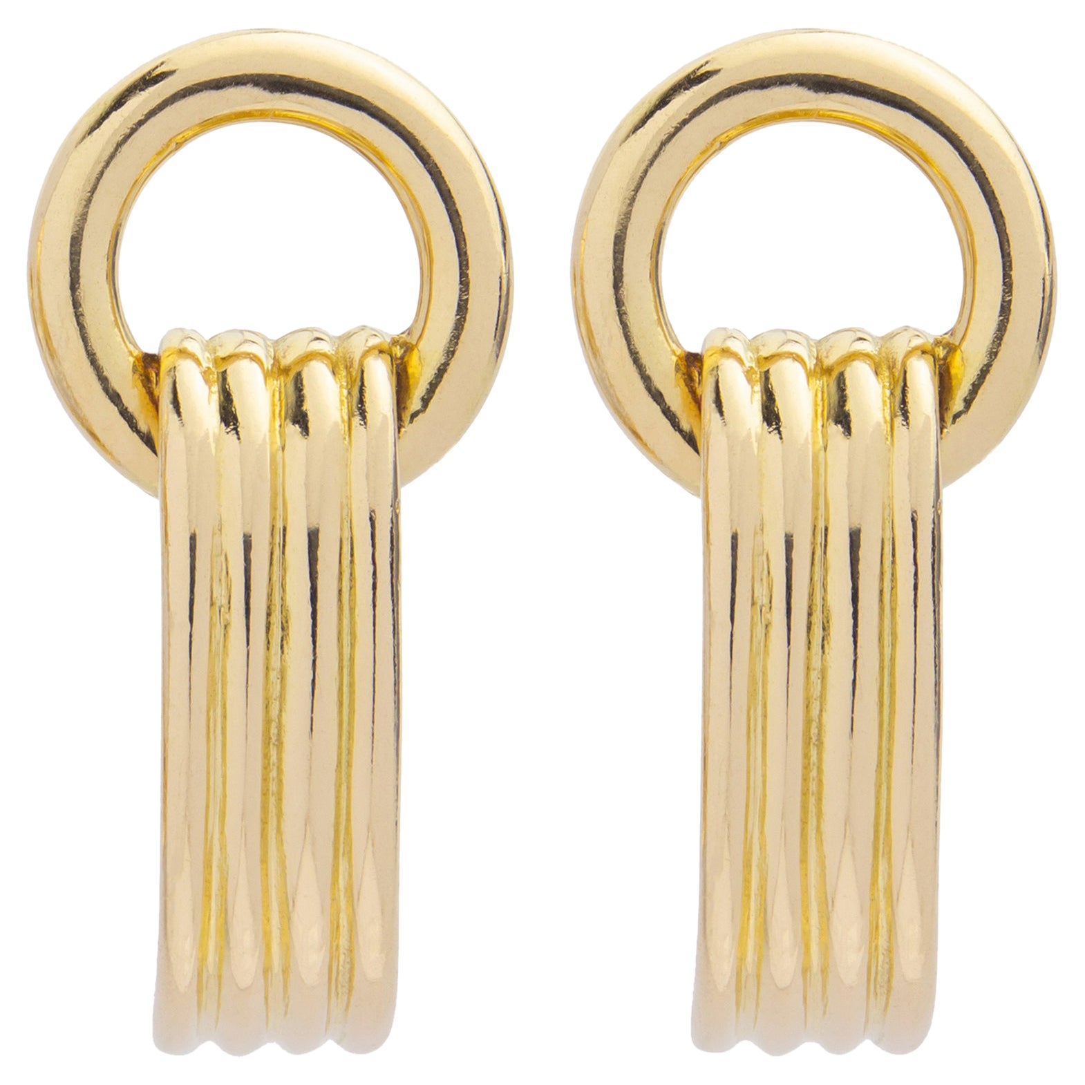 Pendientes de oro amarillo de 18 quilates, Hermes París