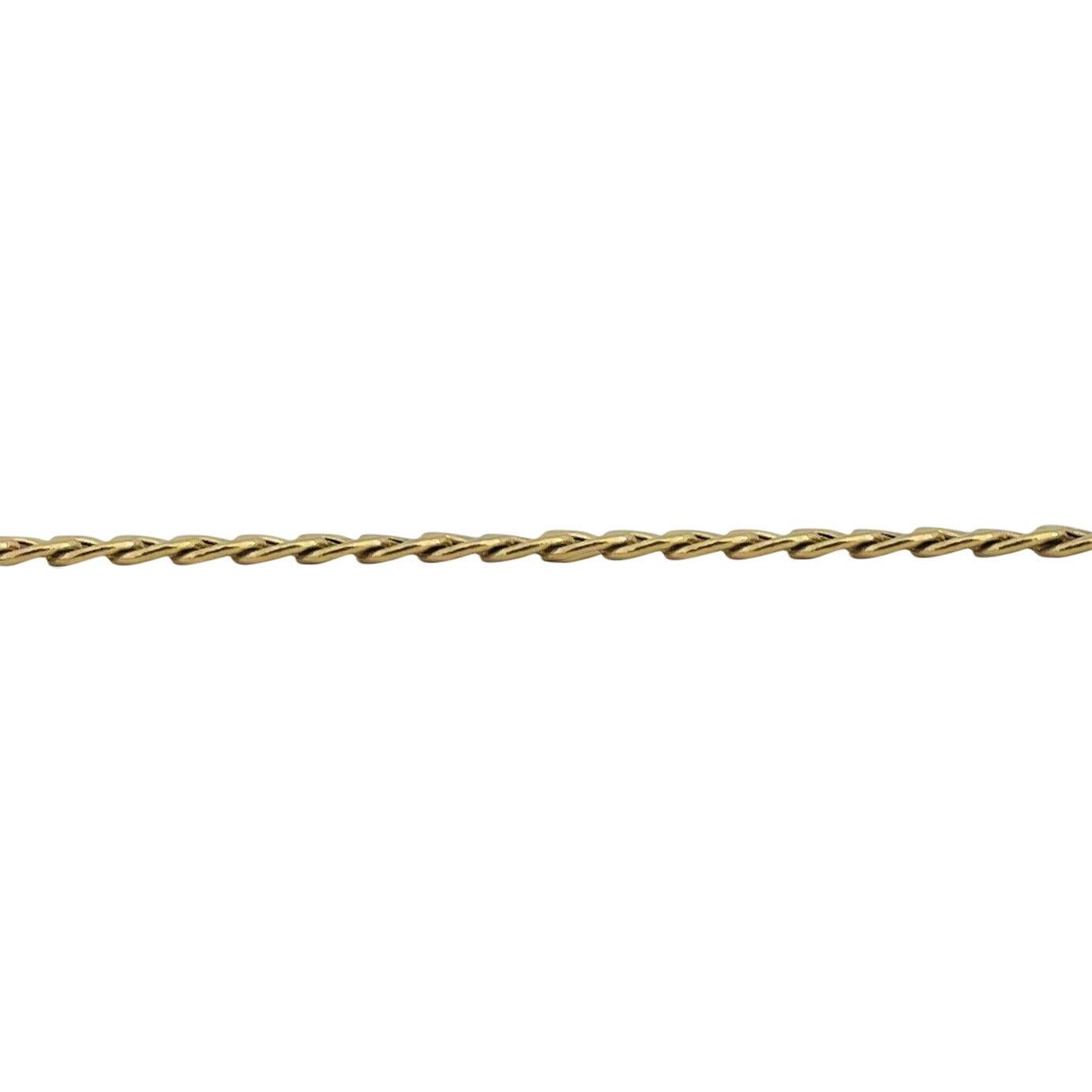18 Karat Gelbgold Hohl-Gliederkette Halskette, Italien für Damen oder Herren