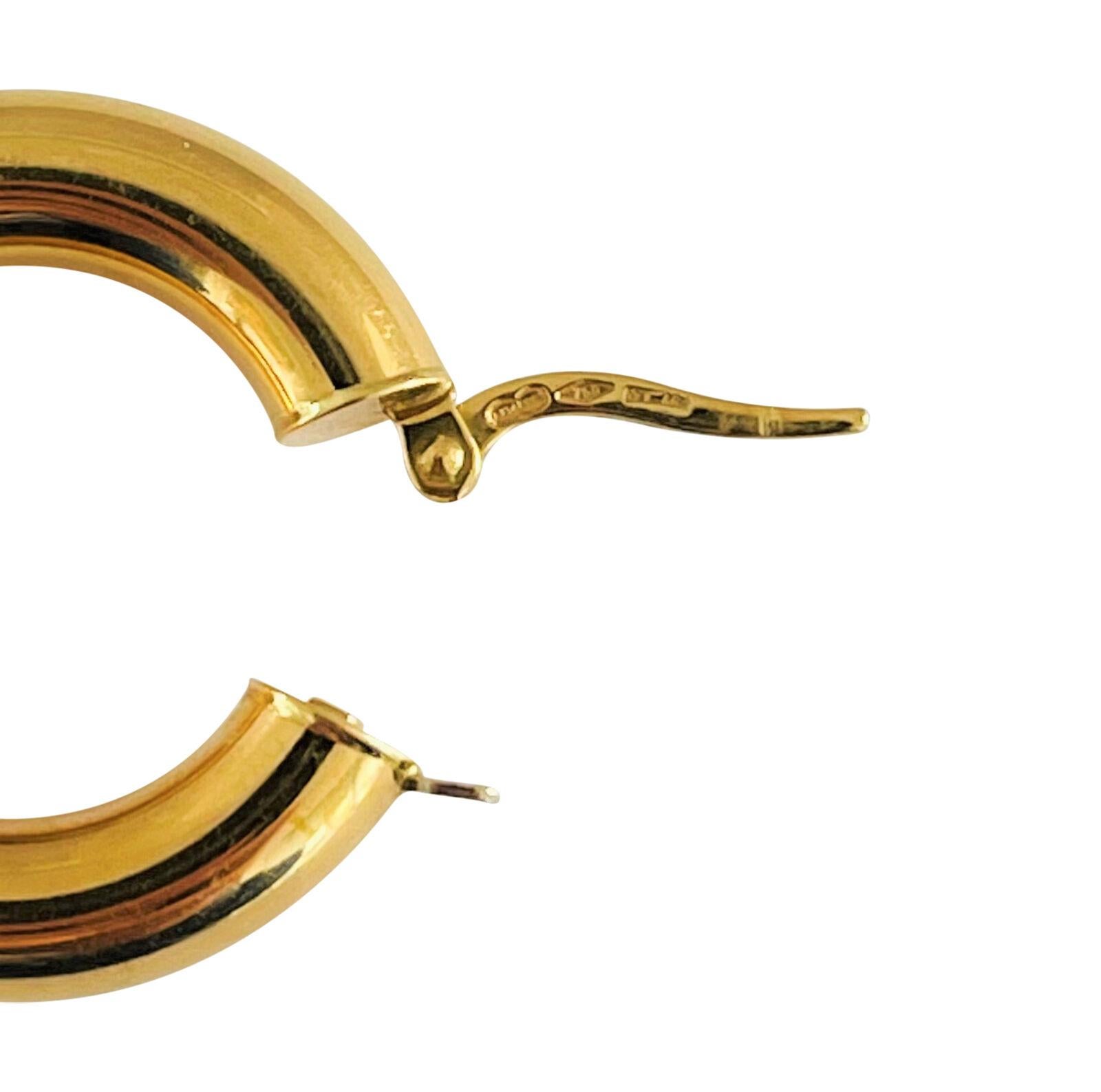 hollow gold hoop earrings