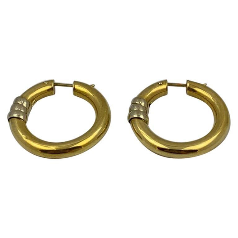 18 Karat Gold Hoop Earrings 12.3 Grams For Sale at 1stDibs 12.3 grams
