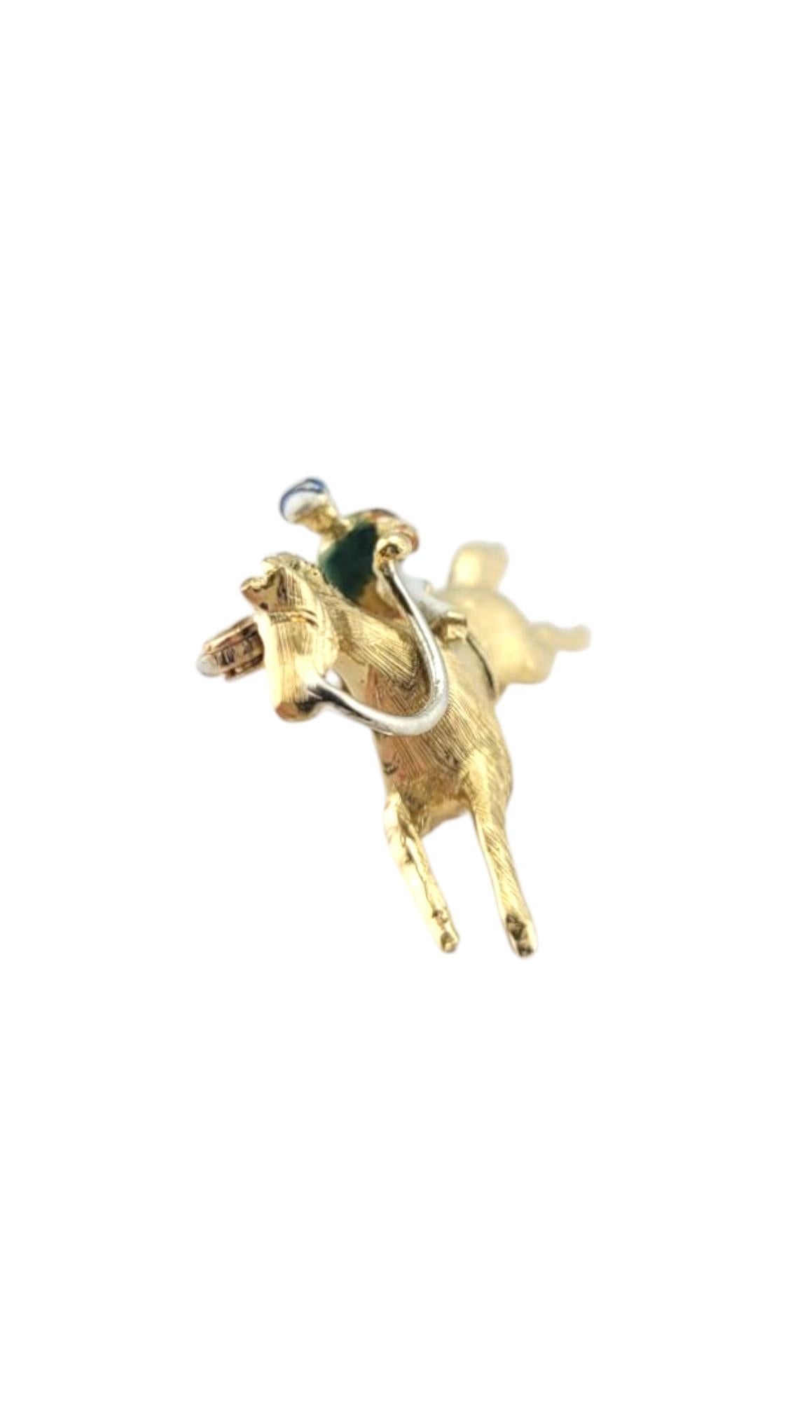 Women's 18 Karat Yellow Gold Horse and Jockey Pin #21147 For Sale