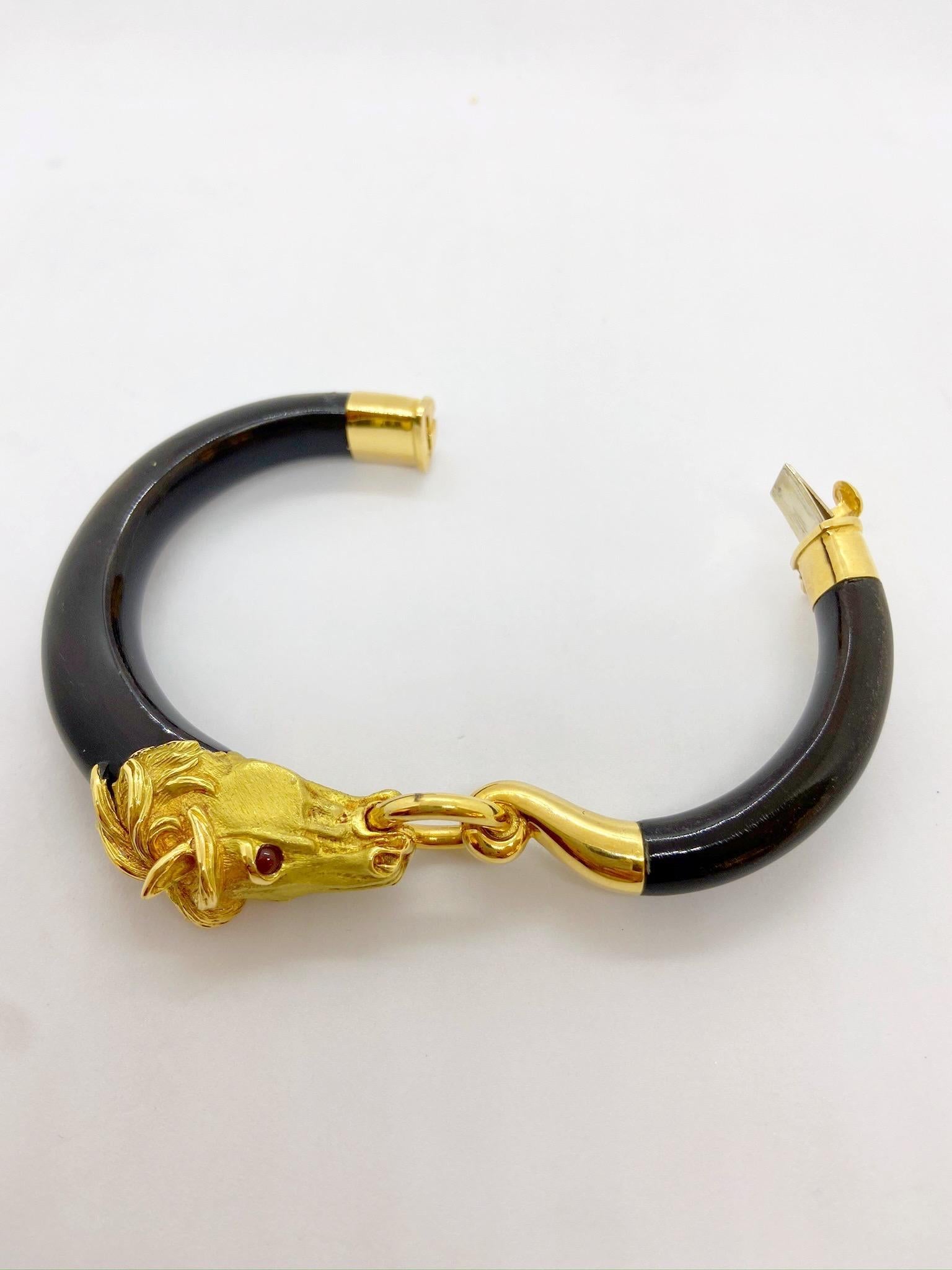 horse bracelet gold