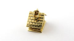 18 Karat Yellow Gold House Charm