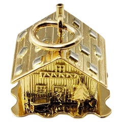 18 Karat Yellow Gold House Charm