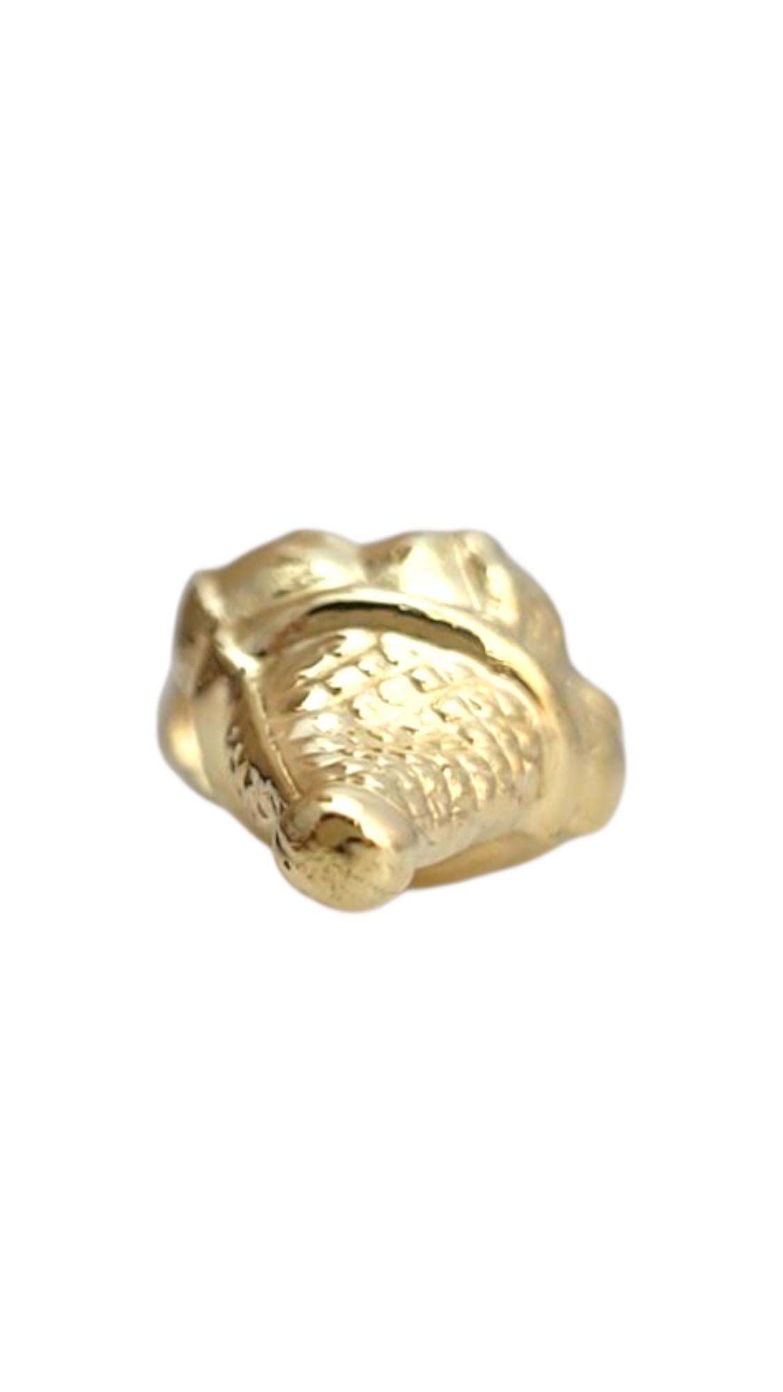 18 Karat Yellow Gold Ice Cream Cone Charm #21985 For Sale 1