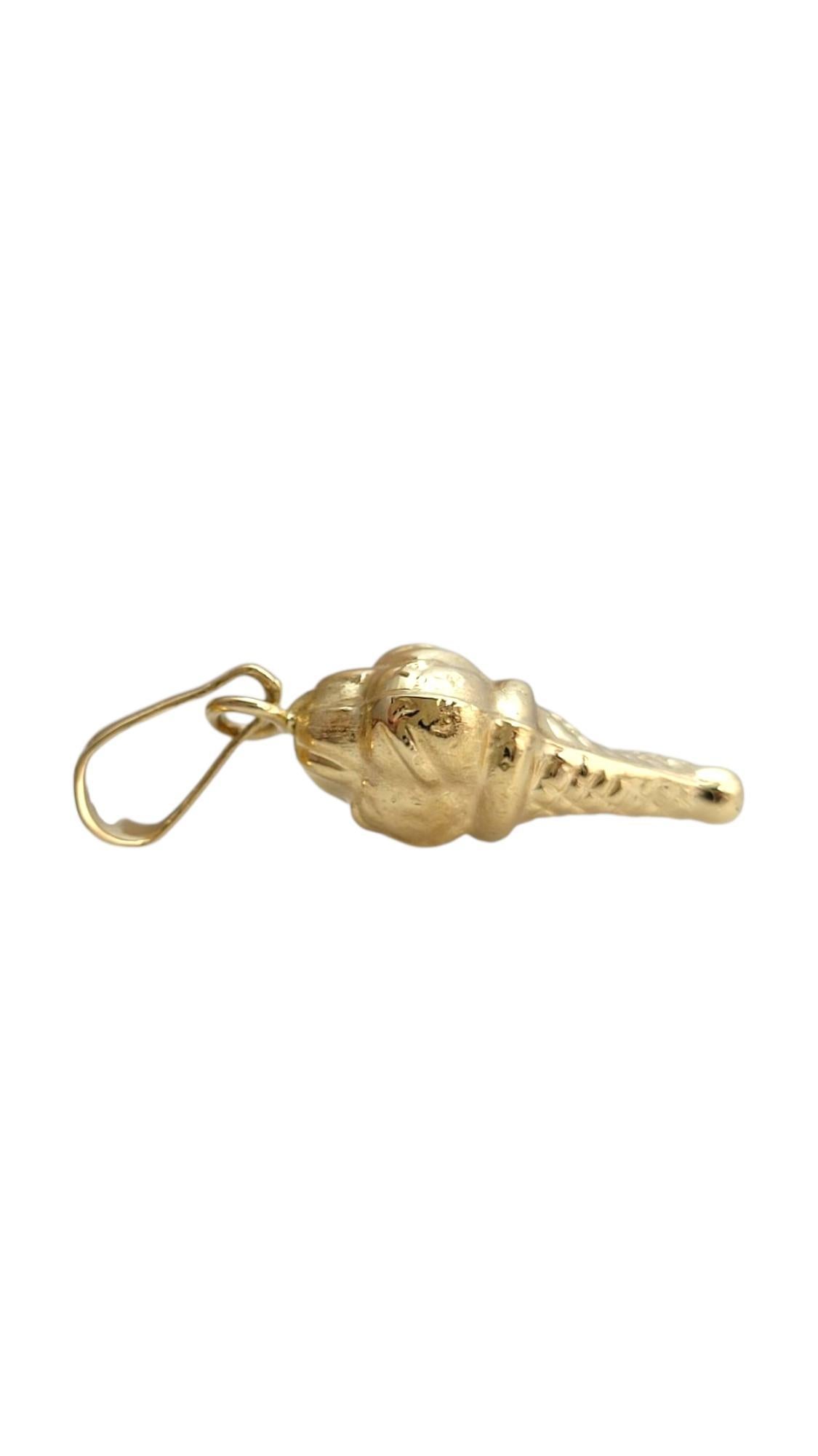 18 Karat Yellow Gold Ice Cream Cone Charm #21985 For Sale 2