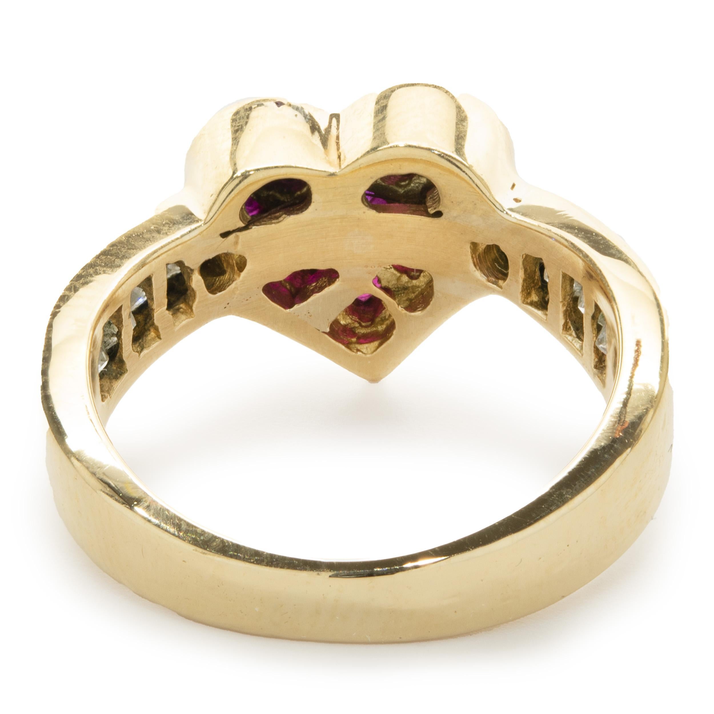 ruby heart ring