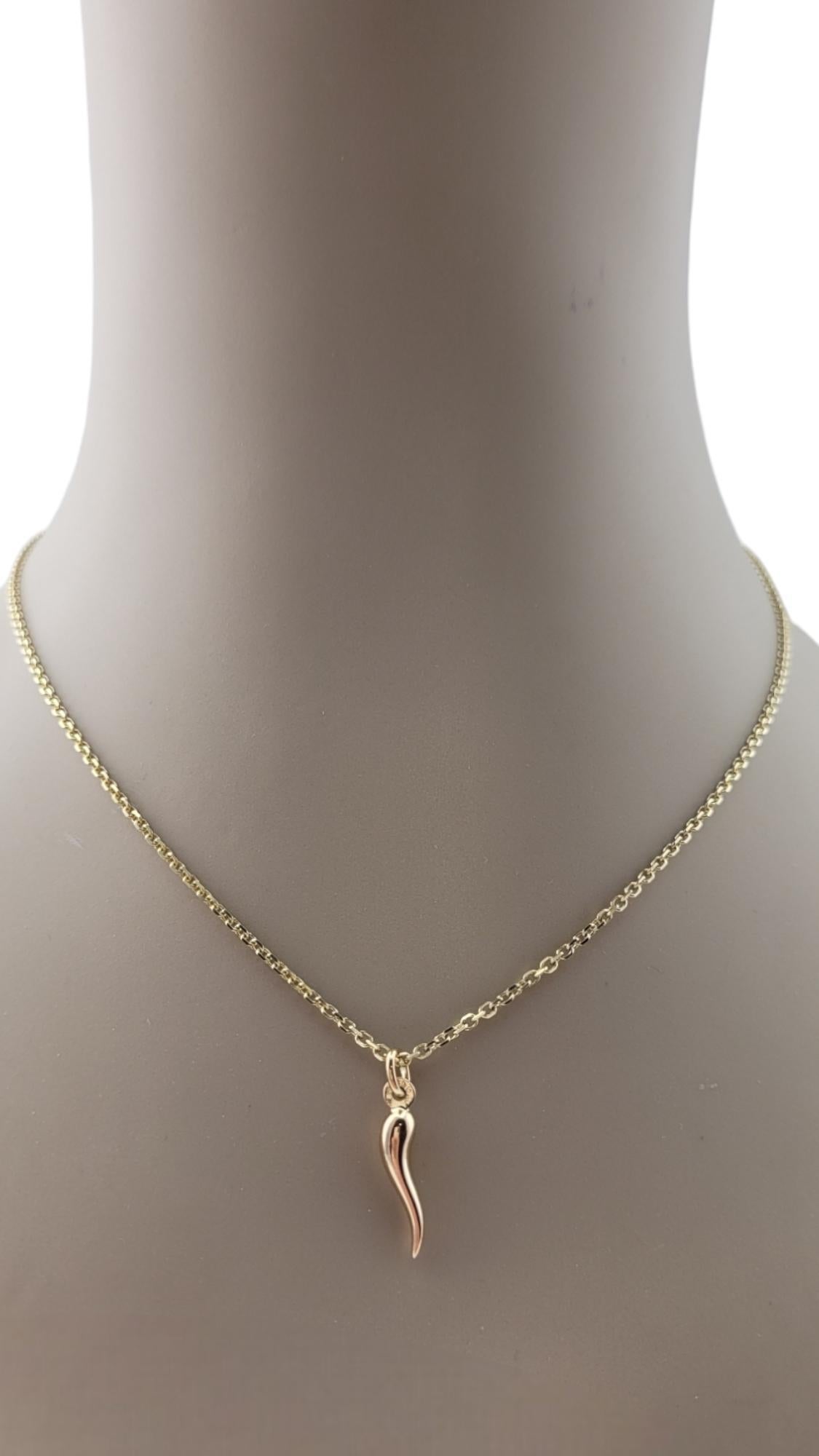 18 Karat Yellow Gold Italian Horn Charm #20906 6